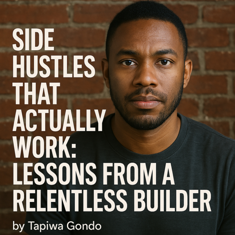 Title: Side Hustles That Actually Work: Lessons from a Relentless Builder
